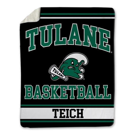 Tulane - NCAA Men's Basketball : Joseph Teich - Blanket-0