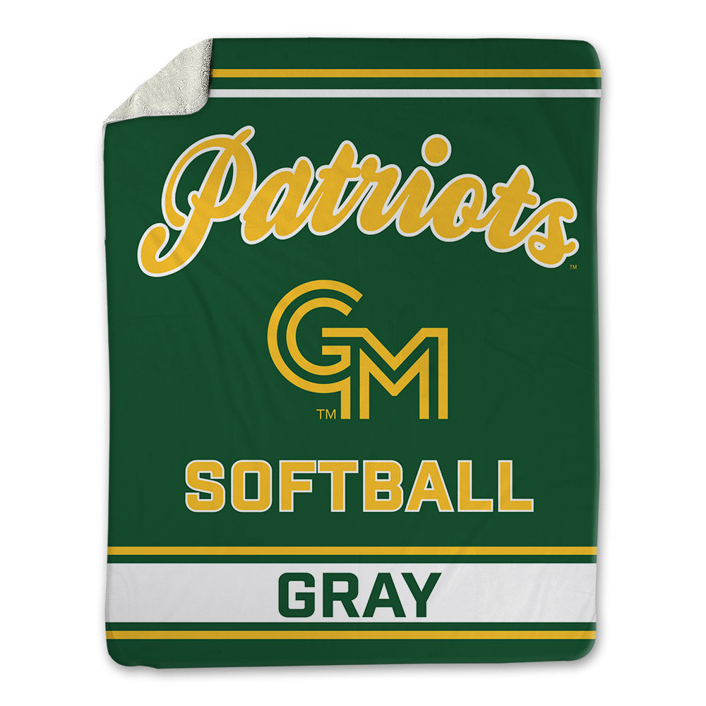 GMU - NCAA Softball : Meghan Gray - Blanket-0