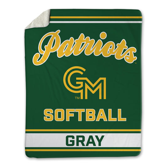 GMU - NCAA Softball : Meghan Gray - Blanket-0