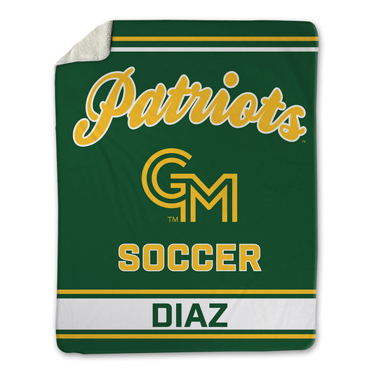 GMU - NCAA Men's Soccer : Nacho Diaz - Blanket-0
