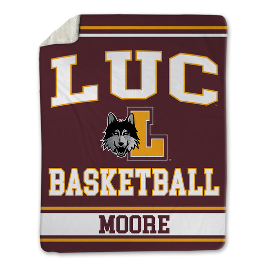 Loyola - NCAA Men's Basketball : Justin Moore - Blanket-0