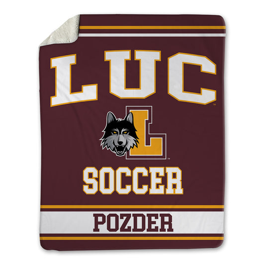 Loyola - NCAA Men's Soccer : Nemanja Pozder - Blanket-0