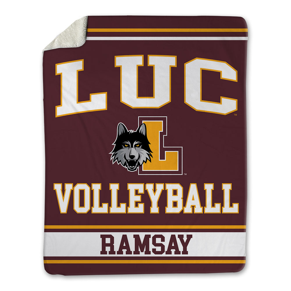 Loyola - NCAA Women's Volleyball : Ella Ramsay - Blanket-0