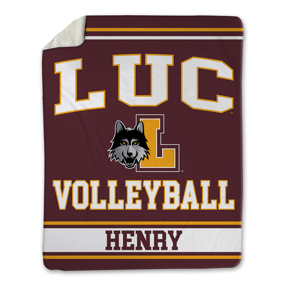 Loyola - NCAA Women's Volleyball : Emma Henry - Blanket-0