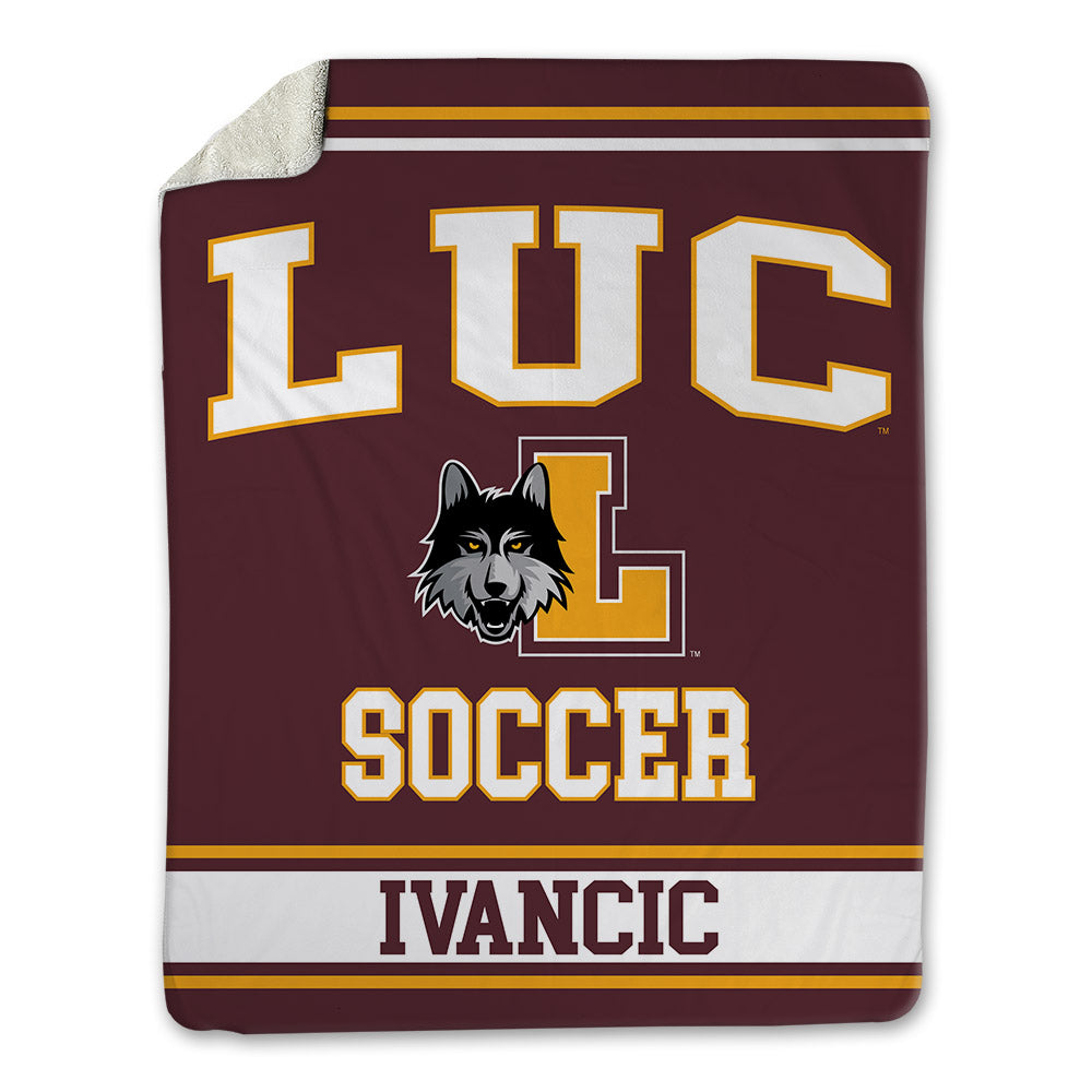 Loyola - NCAA Men's Soccer : Luka Ivancic - Blanket-0