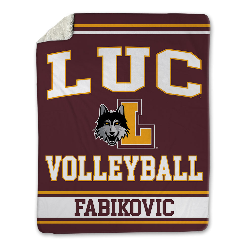Loyola - NCAA Men's Volleyball : Daniel Fabikovic - Blanket-0