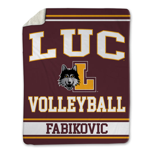 Loyola - NCAA Men's Volleyball : Daniel Fabikovic - Blanket-0
