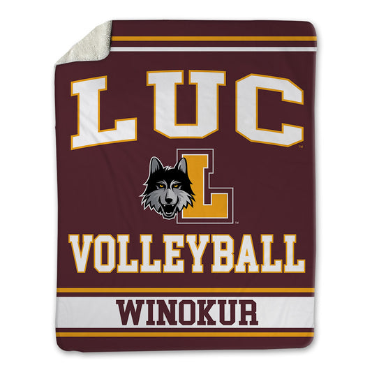 Loyola - NCAA Men's Volleyball : Benjamin Winokur - Blanket-0