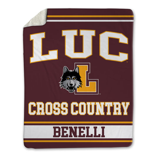 Loyola - NCAA Men's Cross Country : Francesco Benelli - Blanket-0
