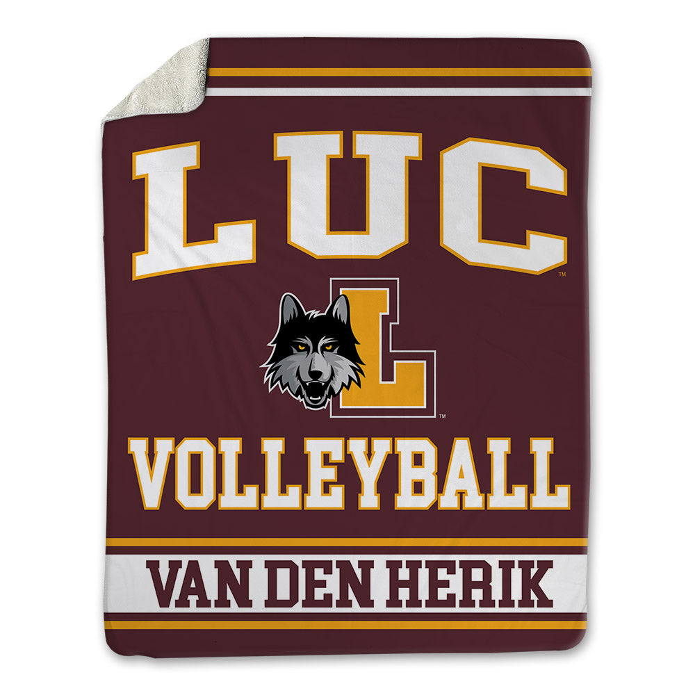 Loyola - NCAA Women's Volleyball : Claire van den Herik - Blanket-0