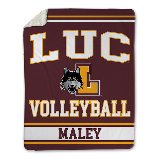 Loyola - NCAA Women's Volleyball : Kate Maley - Blanket-0