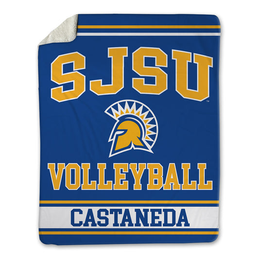 SJSU - NCAA Women's Volleyball : Morgan Castaneda - Blanket-0