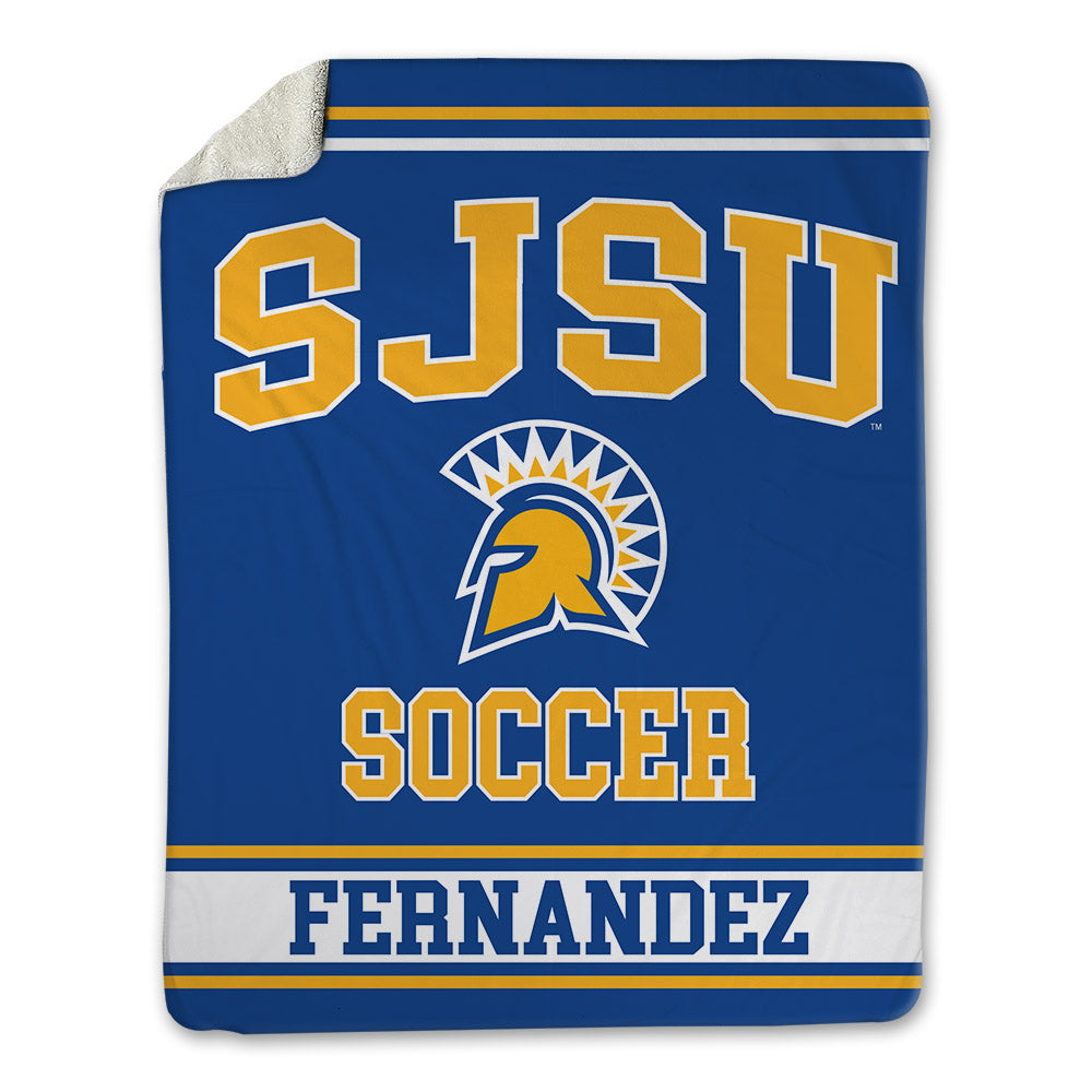 SJSU - NCAA Men's Soccer : Angel Fernandez - Blanket-0