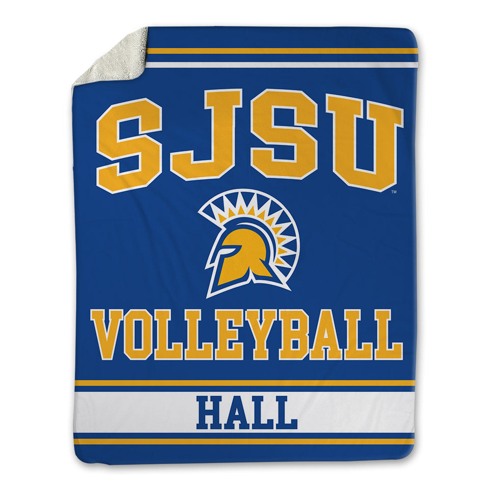 SJSU - NCAA Women's Volleyball : Fatimah Hall - Blanket-0
