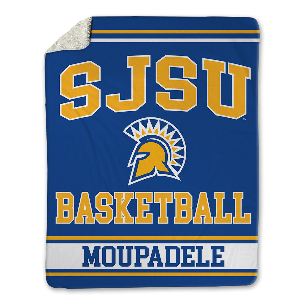 SJSU - NCAA Men's Basketball : Japhet Moupadele - Blanket-0
