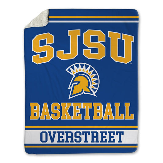 SJSU - NCAA Men's Basketball : Marcus Overstreet - Blanket-0