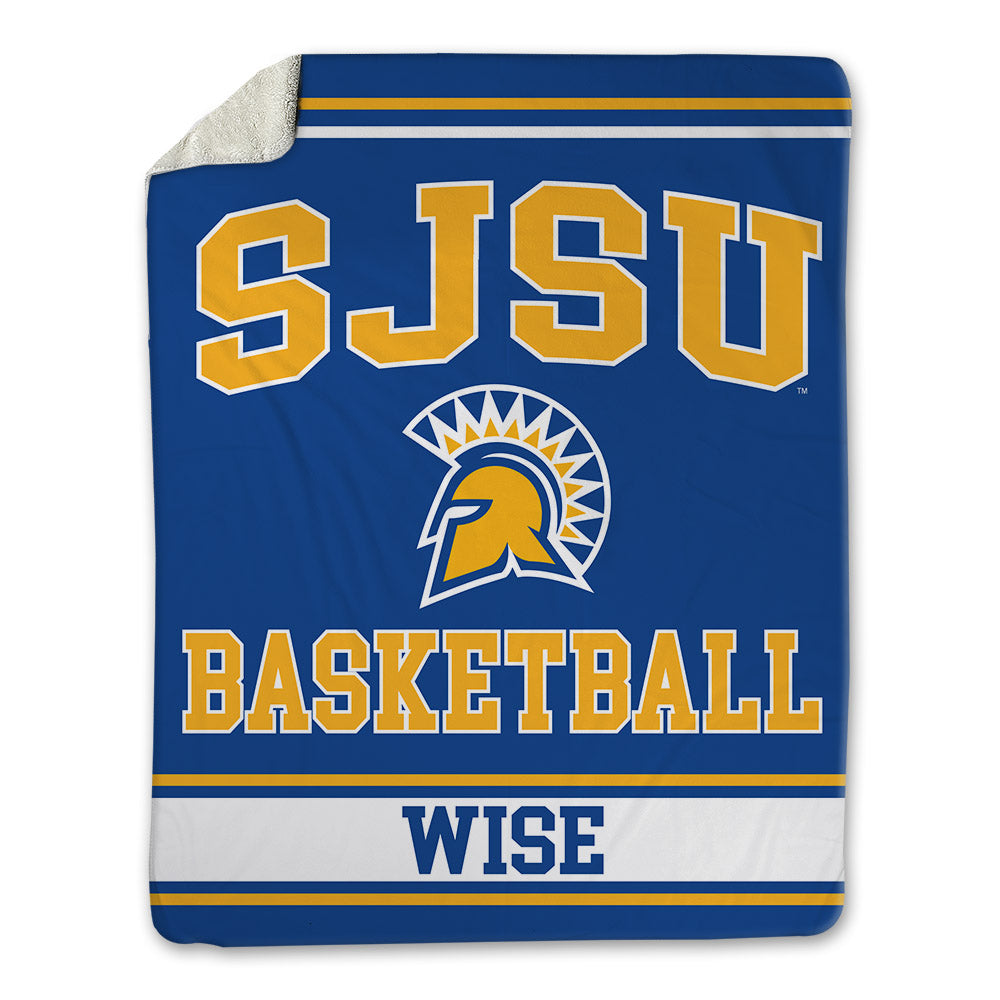 SJSU - NCAA Men's Basketball : Christian Wise - Blanket-0