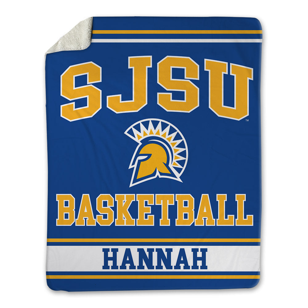 SJSU - NCAA Men's Basketball : Javaughn Hannah - Blanket-0