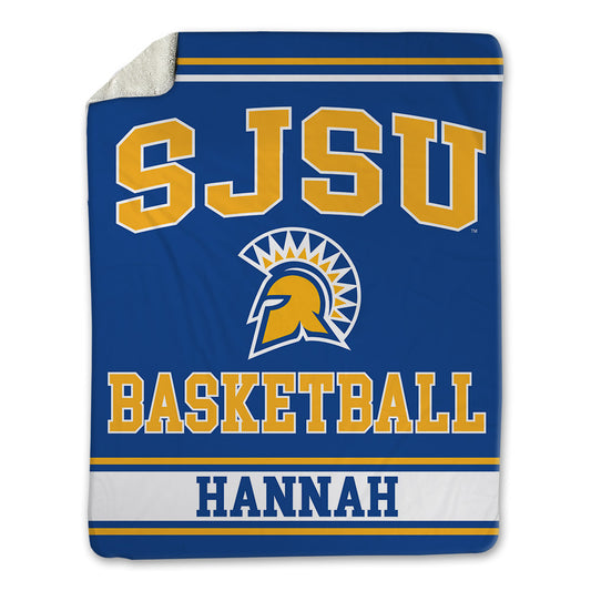 SJSU - NCAA Men's Basketball : Javaughn Hannah - Blanket-0
