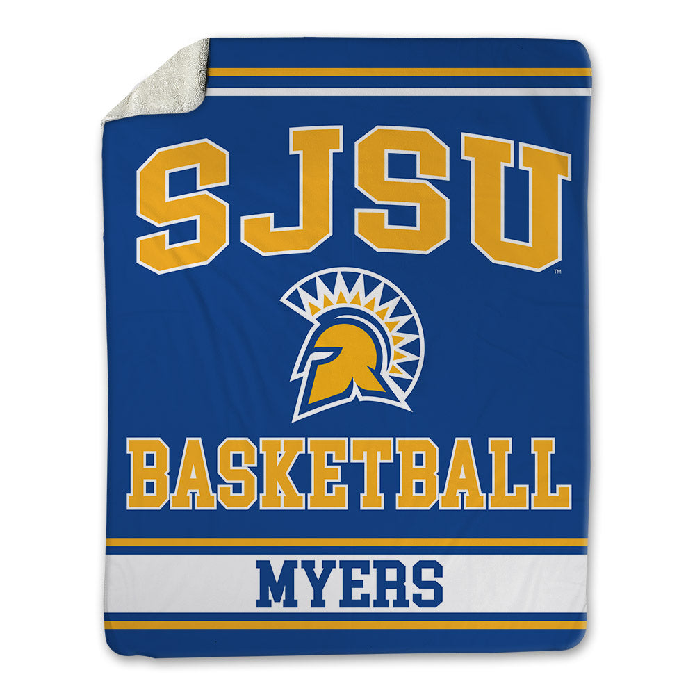 SJSU - NCAA Men's Basketball : Adrian Myers - Blanket-0