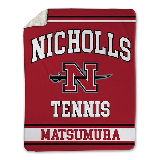 Nicholls State - NCAA Men's Tennis : Kotaro Matsumura - Blanket-0