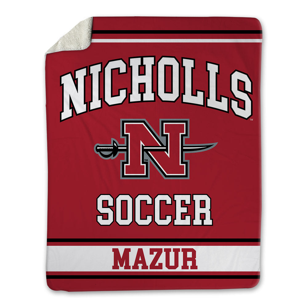 Nicholls State - NCAA Women's Soccer : Lillie Mazur - Blanket-0