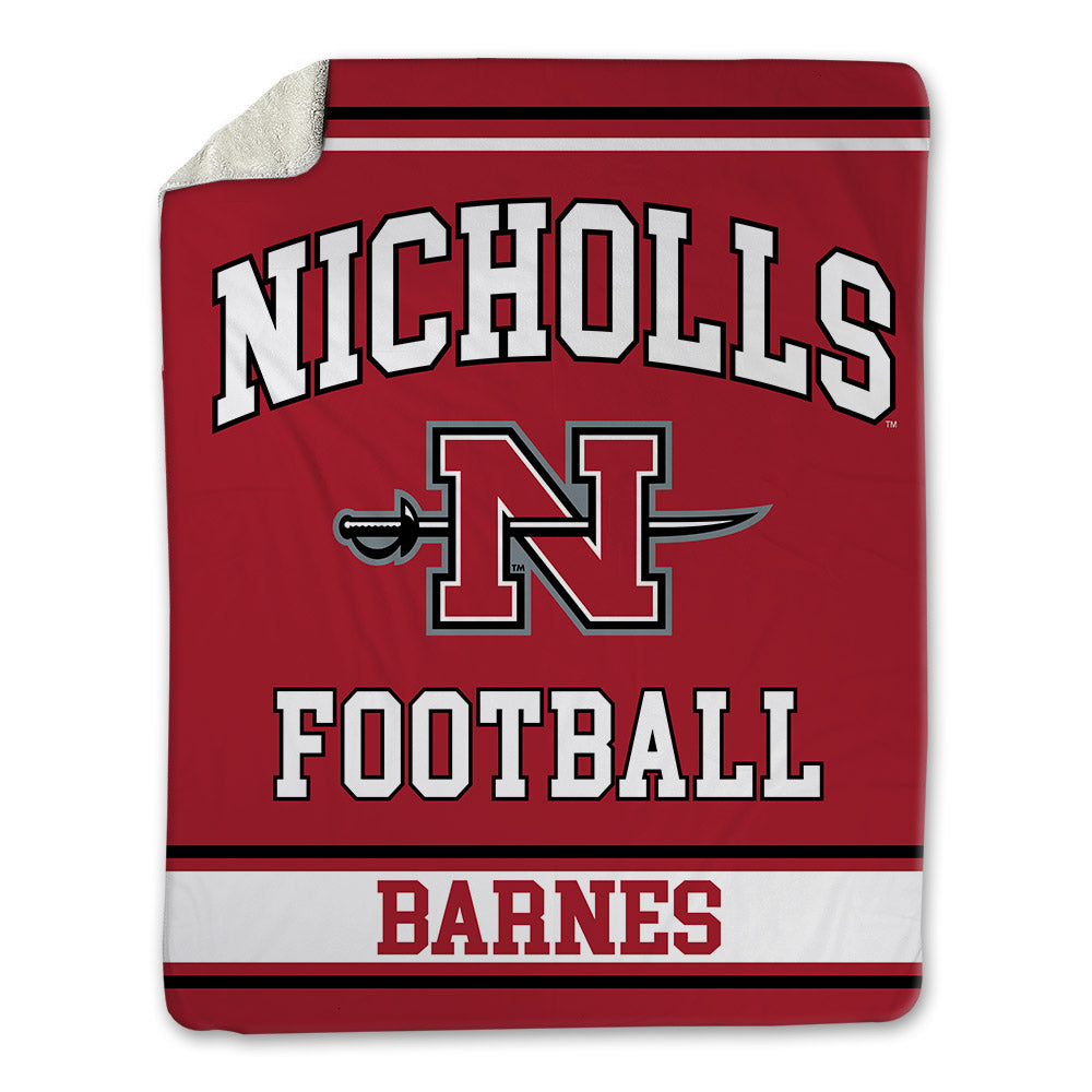 Nicholls State - NCAA Football : Jason Barnes - Blanket-0
