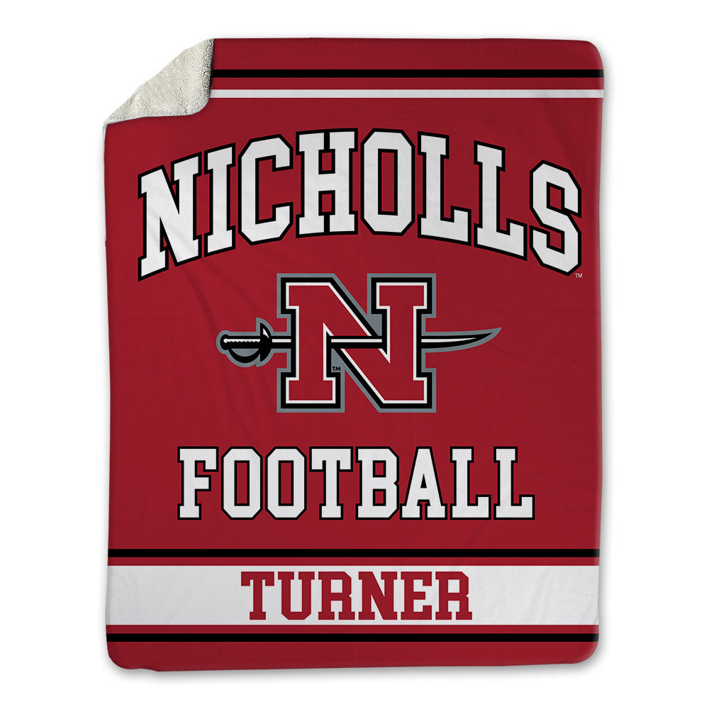 Nicholls State - NCAA Football : Reece Turner - Blanket-0