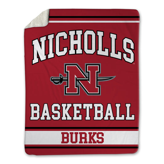 Nicholls State - NCAA Women's Basketball : Emani Burks - Blanket-0