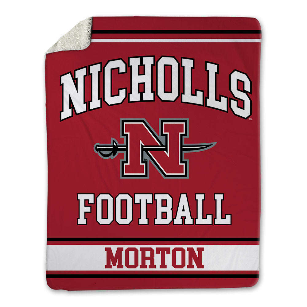 Nicholls State - NCAA Football : Tyler Morton - Blanket-0