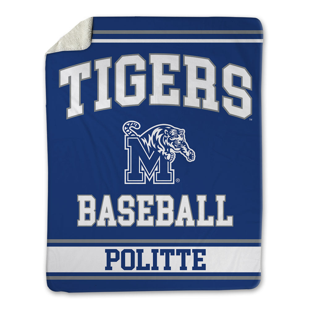 Memphis - NCAA Baseball : Michael Politte - Blanket-0