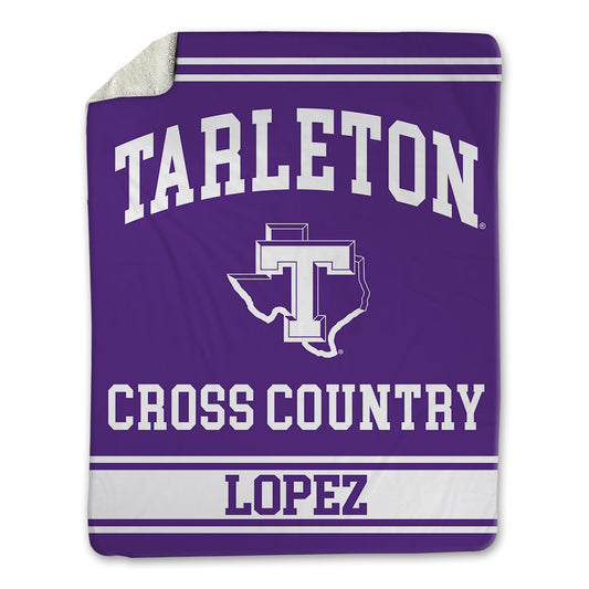 Tarleton State - NCAA Men's Cross Country : Michael Lopez - Blanket-0