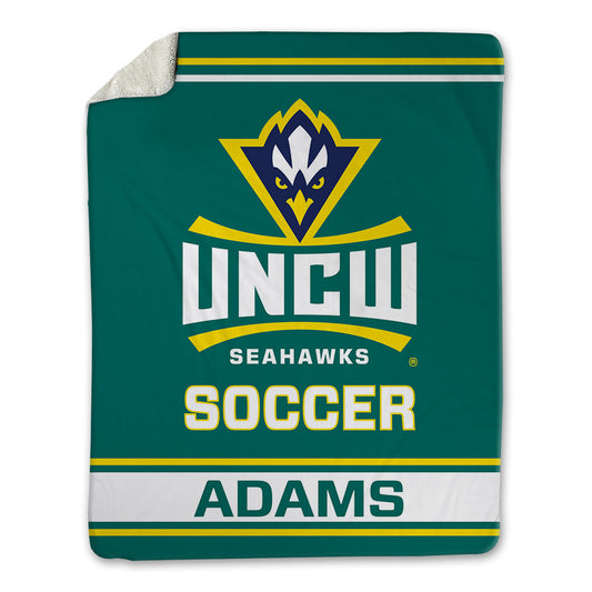UNC Wilmington - NCAA Women's Soccer : Kayla Adams - Blanket-0