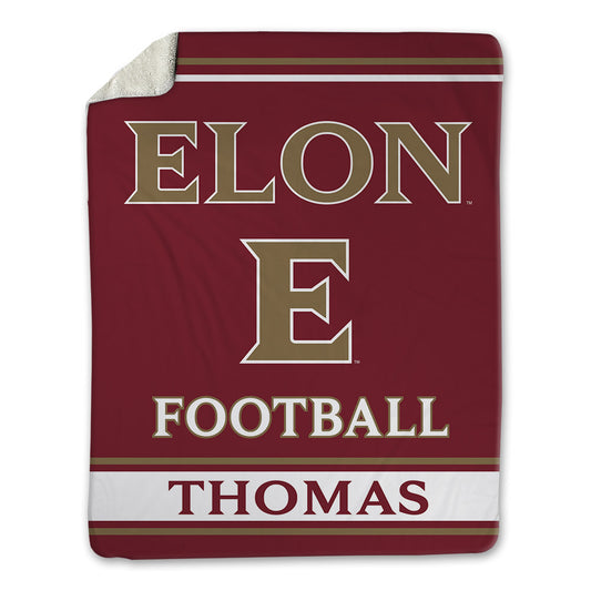 Elon - NCAA Football : TJ Thomas - Blanket-0