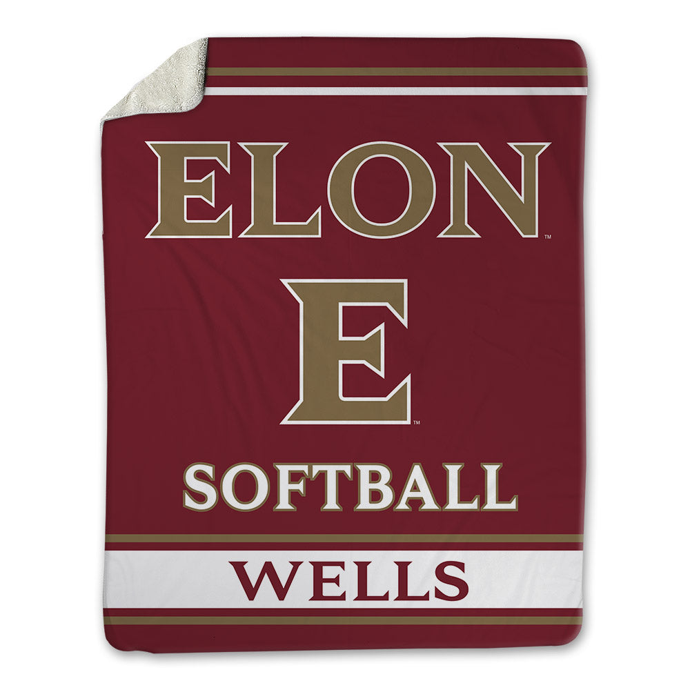 Elon - NCAA Softball : Meredith Wells - Blanket-0