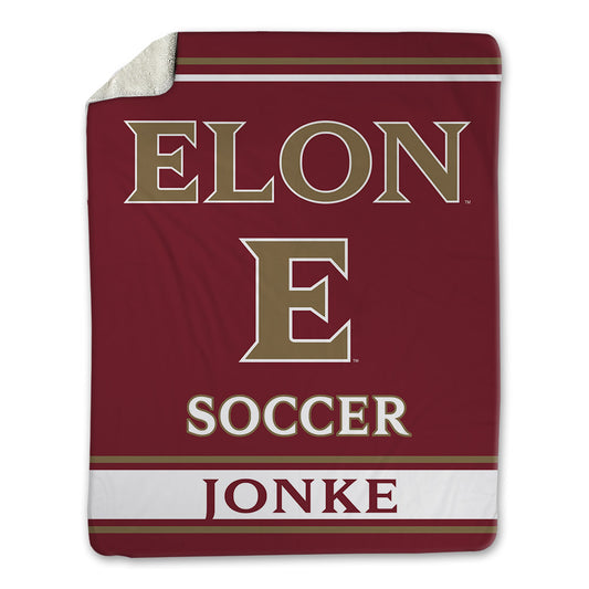 Elon - NCAA Men's Soccer : Weston Jonke - Blanket-0