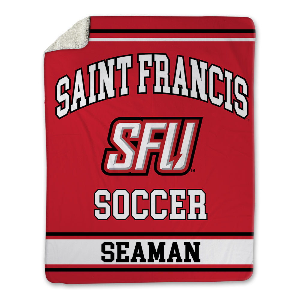 St. Francis - NCAA Men's Soccer : Ryan Seaman - Blanket-0