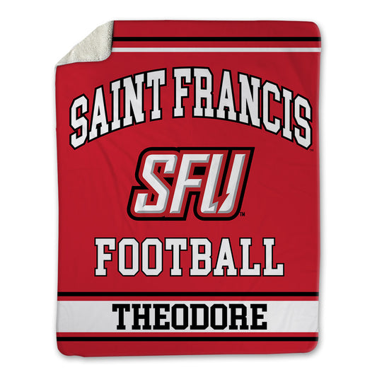 St. Francis - NCAA Football : Jordan Theodore - Blanket-0