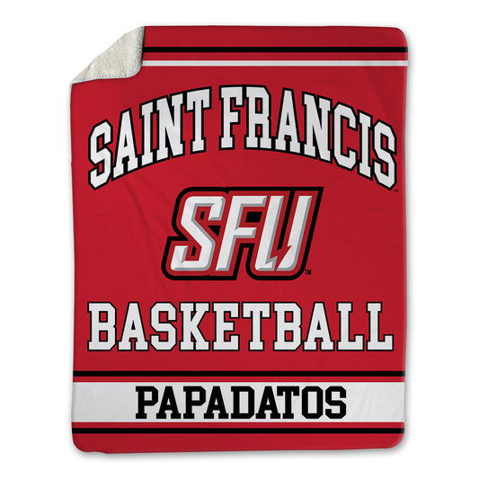 St. Francis - NCAA Men's Basketball : Paris Papadatos - Blanket-0