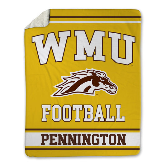 Western Michigan - NCAA Football : Derek Pennington - Blanket-0