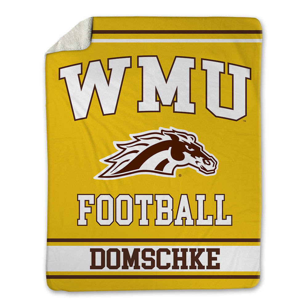 Western Michigan - NCAA Football : Palmer Domschke - Blanket-0