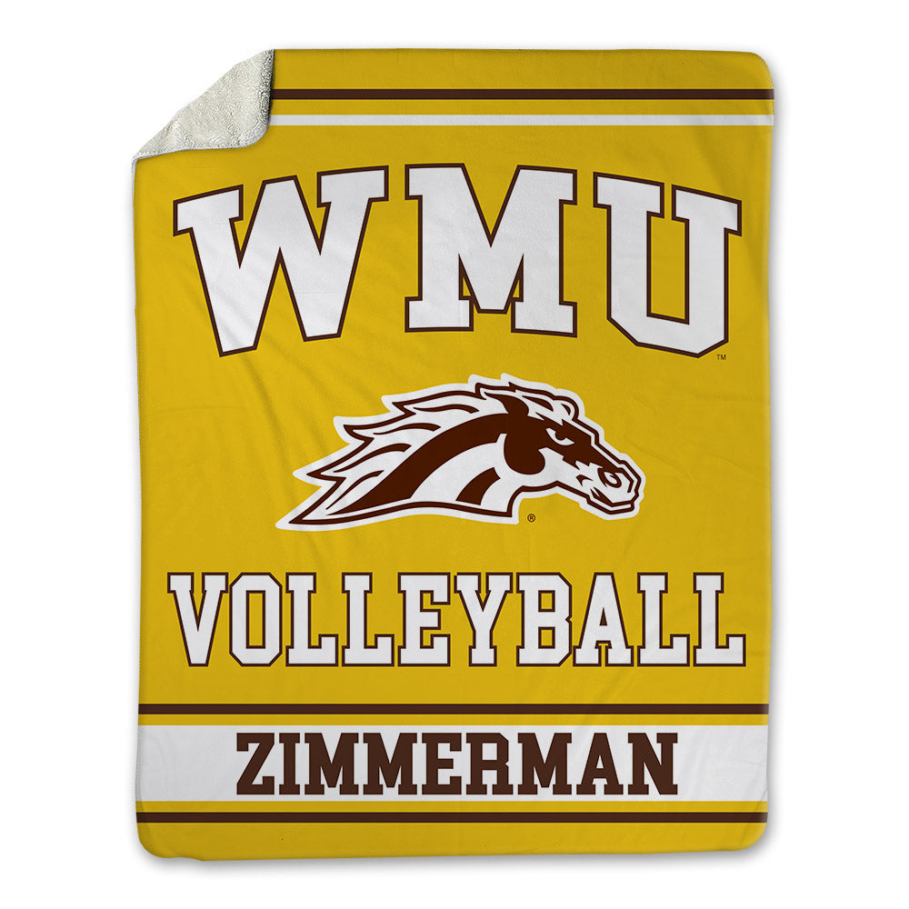 Western Michigan - NCAA Women's Volleyball : Briawna Zimmerman - Blanket-0