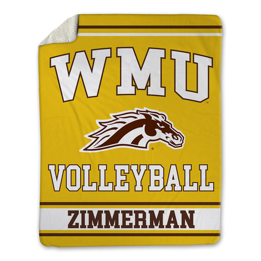 Western Michigan - NCAA Women's Volleyball : Briawna Zimmerman - Blanket-0