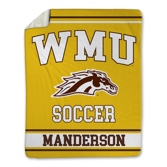 Western Michigan - NCAA Women's Soccer : Jaida Manderson - Blanket-0