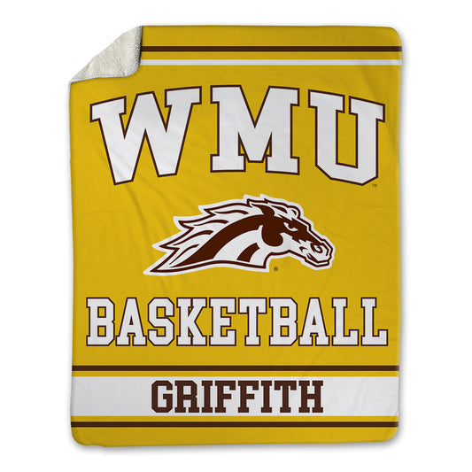 Western Michigan - NCAA Men's Basketball : Jalen Griffith - Blanket-0