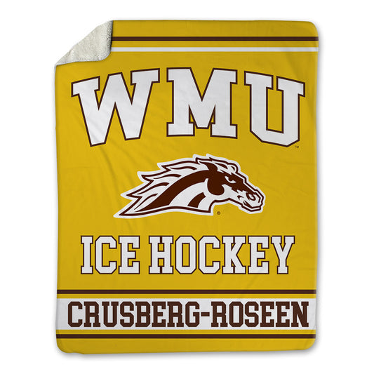 Western Michigan - NCAA Men's Ice Hockey : Cole Crusberg-Roseen - Blanket-0