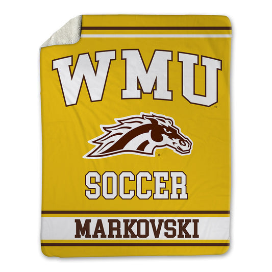 Western Michigan - NCAA Men's Soccer : Alek Markovski - Blanket-0
