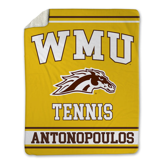 Western Michigan - NCAA Men's Tennis : Alex Antonopoulos - Blanket-0