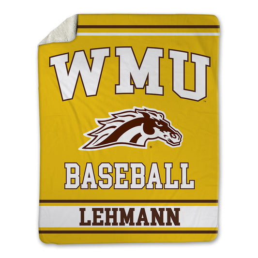 Western Michigan - NCAA Baseball : Adam Lehmann - Blanket-0