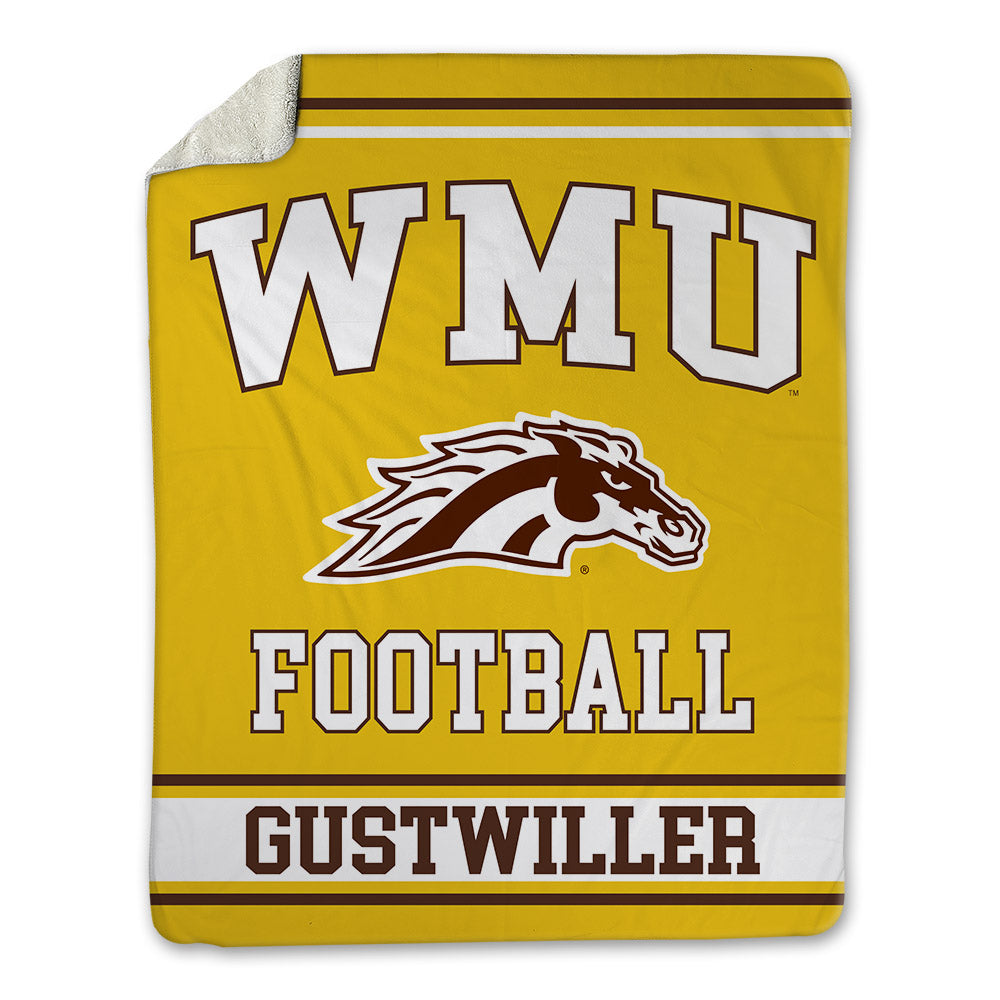 Western Michigan - NCAA Football : Dalton Gustwiller - Blanket-0